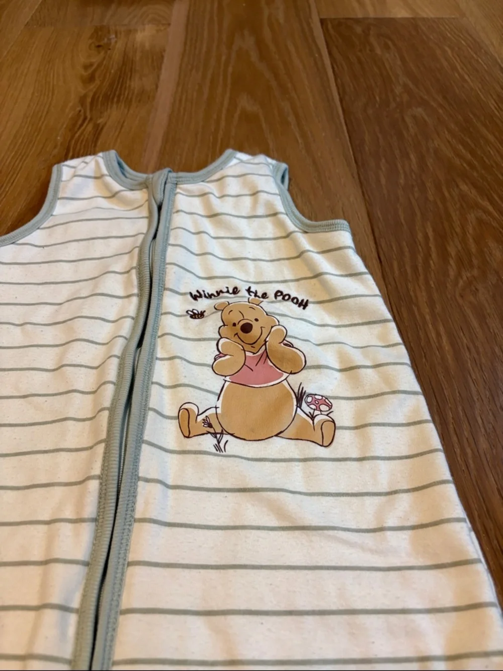 Disney Wearable Winnie The Pooh Baby Blanket Sleep Sack Sleeveless 6-12m Cream